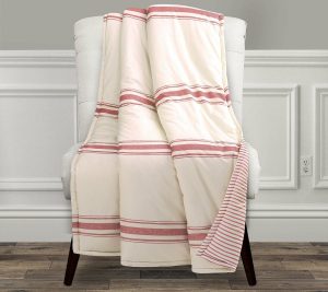 Throws & Blankets |   Farmhouse Stripe Throw By Throws & Blankets Blue