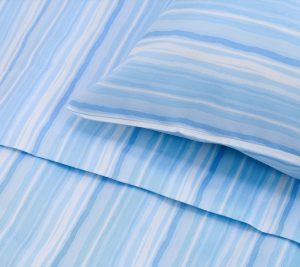 Clearance |   "As Is"  800Tc Cotton Blend Sheet Set W/ Extra Cases Clearance Blue