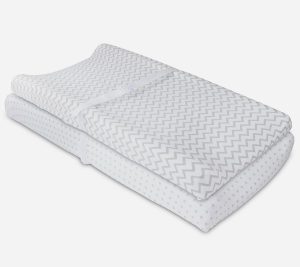 Sheets |   Set Of 2 Grey Dot Changing Pad Cover, Cradle Shee Sheets Grey