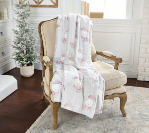 Throws & Blankets |   60"X70" Textured Christmas Throw Throws & Blankets Cardinal