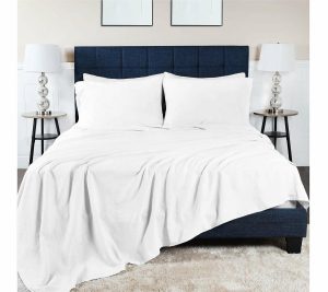 Sheets |   Cotton Linen Blend Solid 3-Piece Sheetset,Full Sheets Sheets