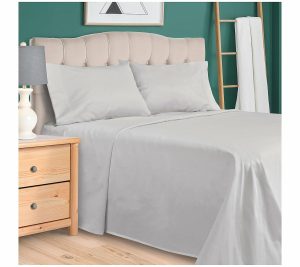 Sheets |   Egyptian Cotton Deep Pocket Sheet Set,  Split King Sheets Light Grey