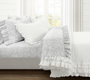 Sheets |   Garden Of Flowers Ruffle Sheet 6Pc K By Bedspreads & Sets Bedspreads & Sets